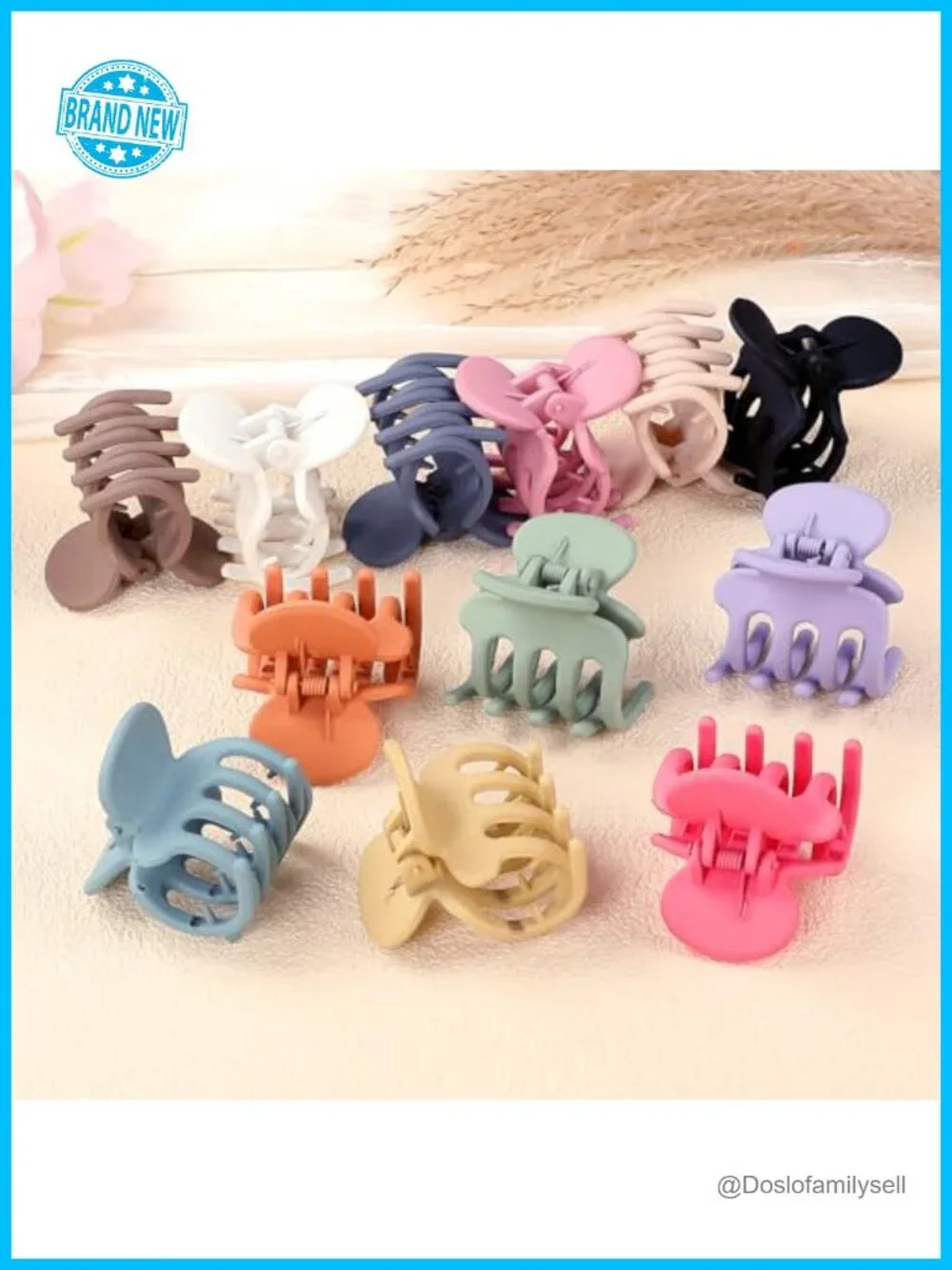 12 Pack Small Claw Clips for Thin and Thick Hair